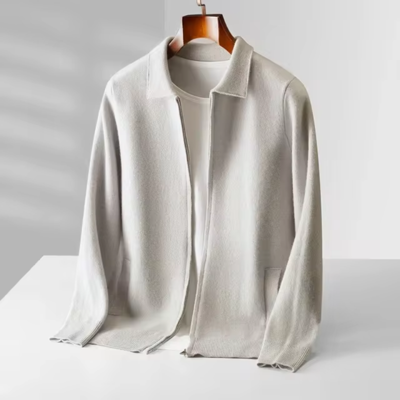Lindsey full zip collared knit jacket additional view 7