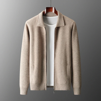 Lindsey | Men's Full Zip Collared Knit Jacket