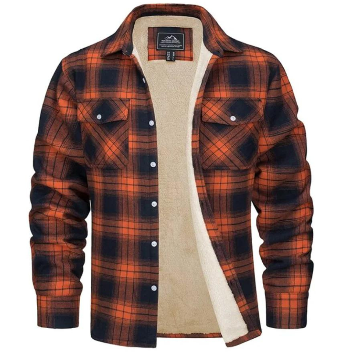 Peregrine | Men's Sherpa Lined Plaid Jacket Button Down