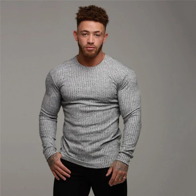 Clifton jumper ribbed knit texture detail