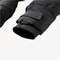Maelys belted puffer jacket detail view five