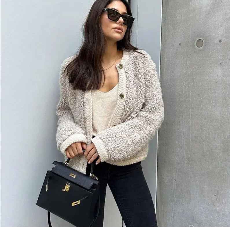 Maud | Women's Button-Front Relaxed Fit Cardigan