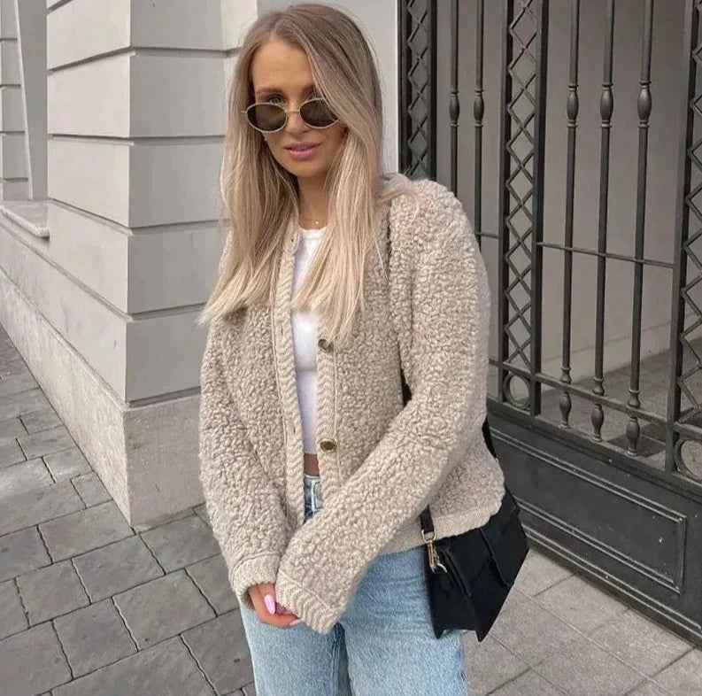 Maud | Women's Button-Front Relaxed Fit Cardigan