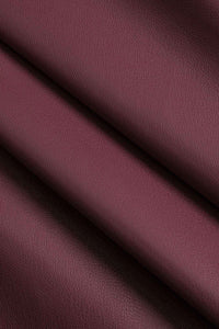 Nerissa | Women's Long Belted Trench Coat Burgundy and Black