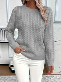 Katharine | Women's Long Sleeve Cable Knit Jumper