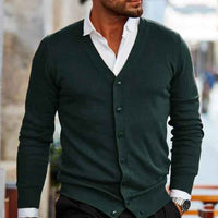 Finnian | Men's Button-Down V-Neck Cardigan