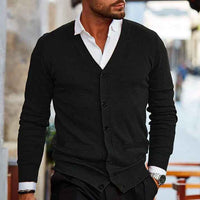 Finnian | Men's Button-Down V-Neck Cardigan