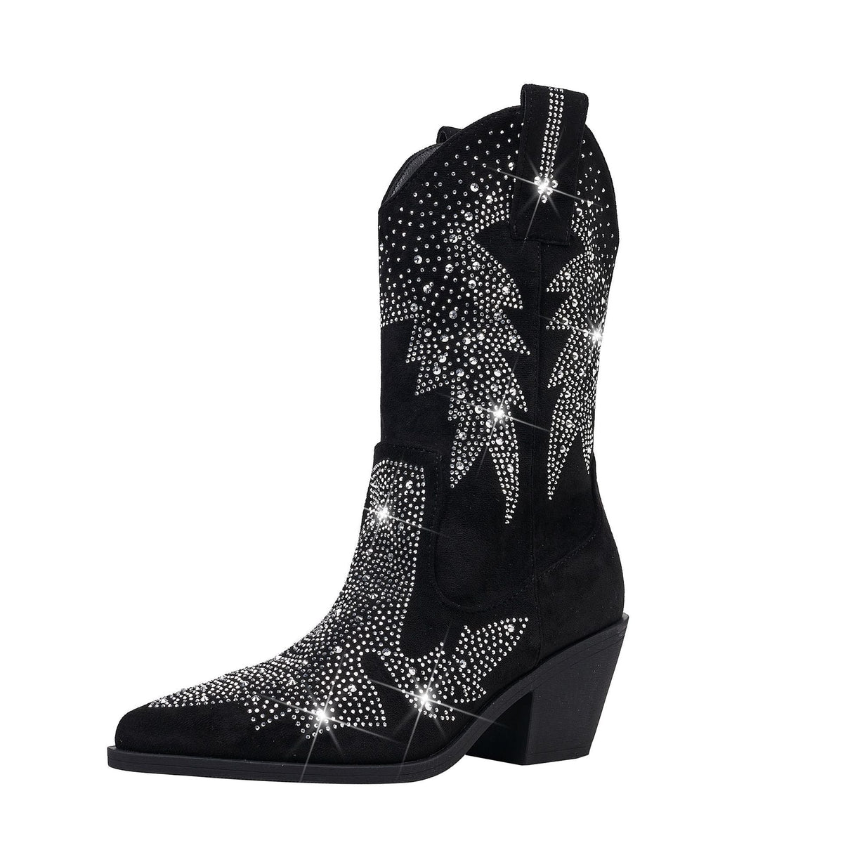 Sigrid embellished mid calf boots detail 5