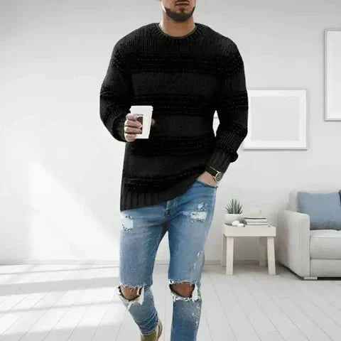 Ulysses | Men's Striped Crew Neck Jumper