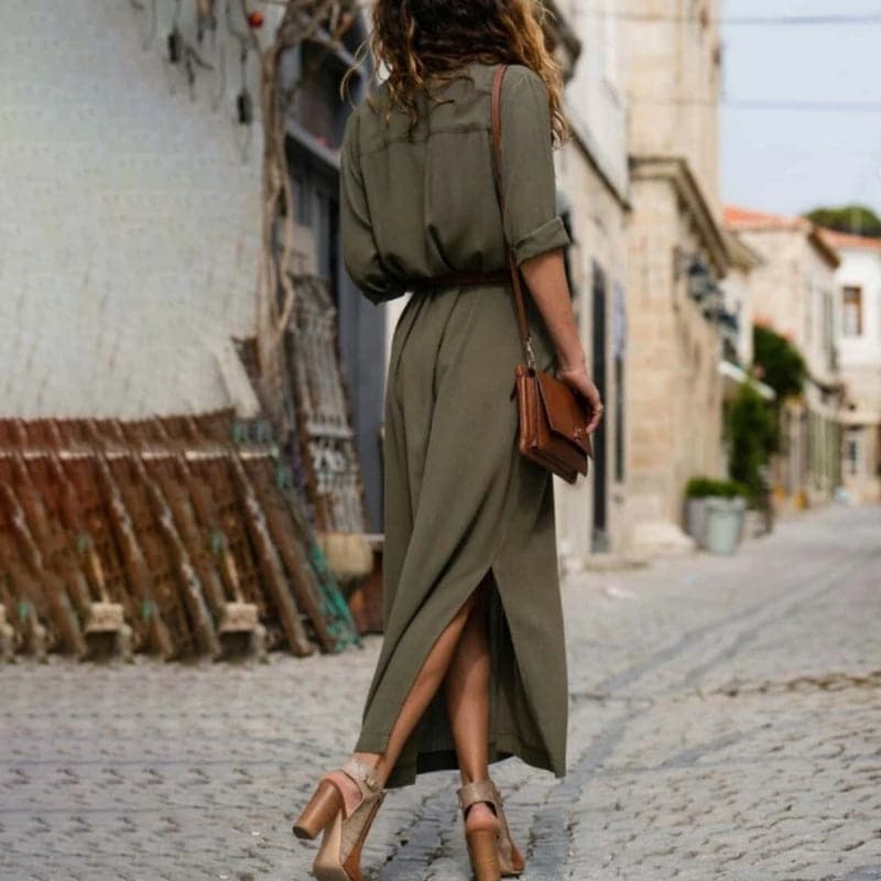 Rosalind button-down shirt dress additional detail