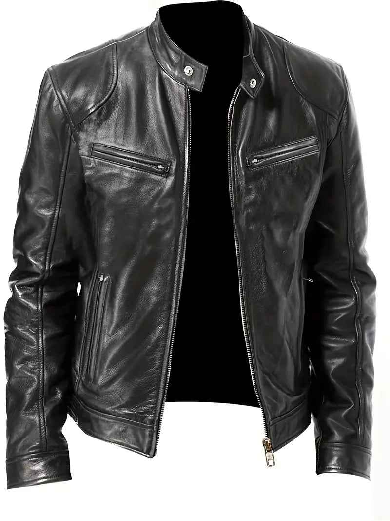 Calder | Men's Slim Fit Racer Jacket