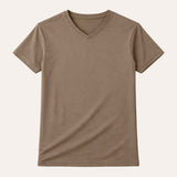 Leo | Men's V Neck Slim Fit Cotton T-Shirt