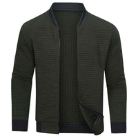 Percival | Men's Textured Full Zip Bomber Jacket