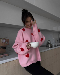 Damaris oversized crew neck jumper, sixth view
