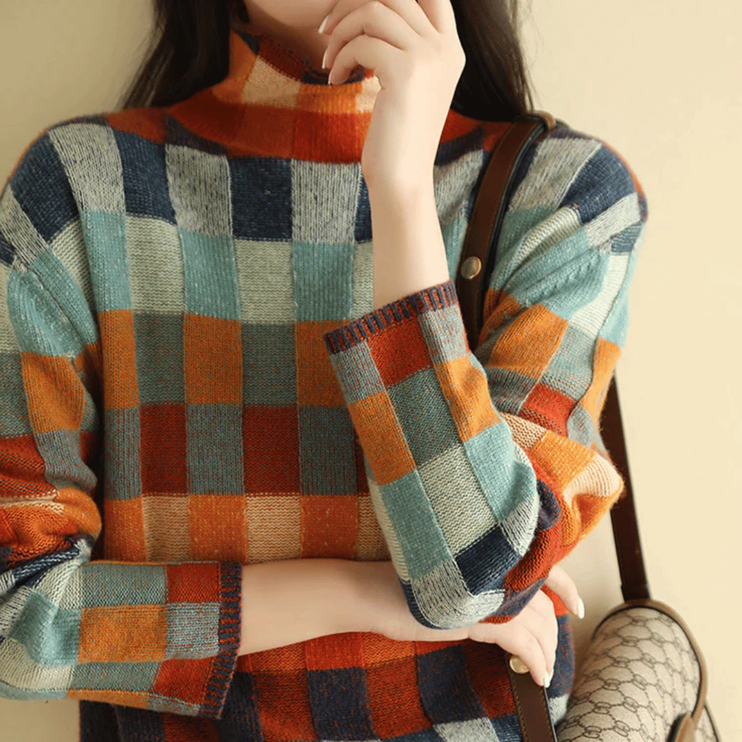 Ernestine turtleneck jumper detail four