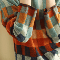 Ernestine | Women's Tricolour Turtleneck Colour Block Jumper