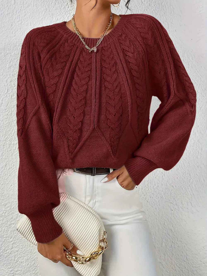 Margaux | Women's Cable Knit Long Sleeve Jumper