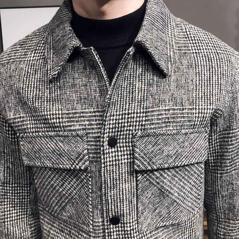 Balthazar | Men's Button-Down Plaid Jacket in Grey and Taupe