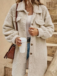 Benedicta oversized sherpa coat additional view 2