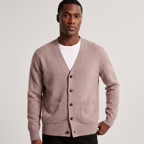 Martin | 100% Cashmere Button-Up Cardigan for Men