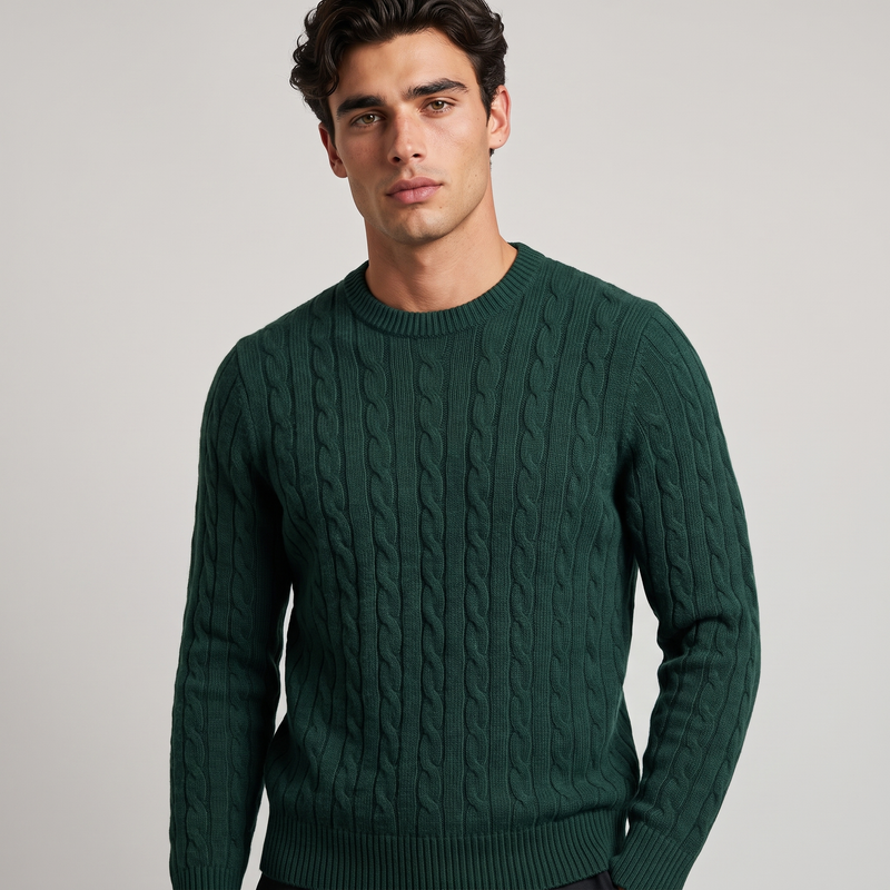 Forrest | Men's Cable Knit Jumper