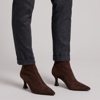 Patience | Women's Pointed Toe Kitten Heel Ankle Boots