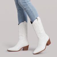 Salome | Women's Embroidered Mid-Calf Cowboy Boots