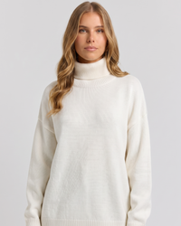 Margery | Women's Oversized Turtleneck Jumper Drop Shoulder