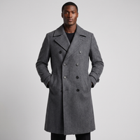 Tristram | Men's Double Breasted Wool Coat Long