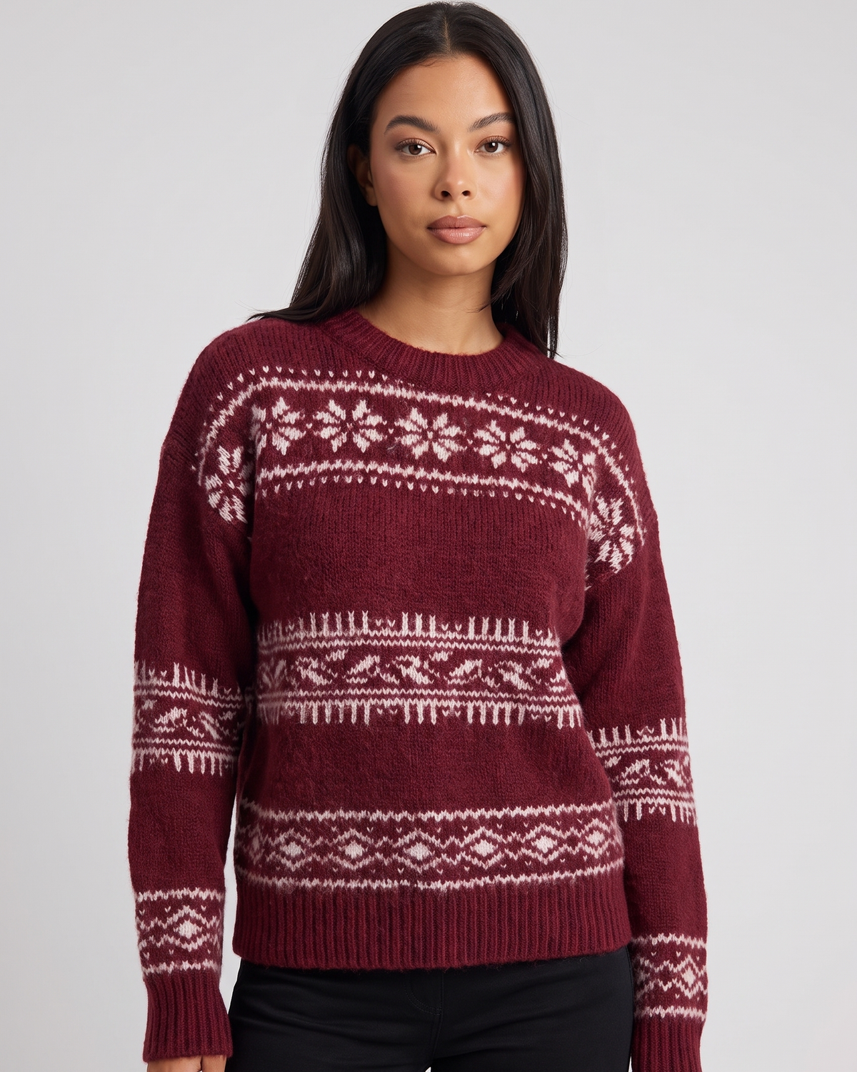 Reinette | Women's Fair Isle Crewneck Jumper