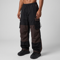 Sawyer | Men's Wide Leg Cargo Trousers Black and Dark Brown