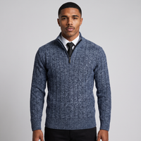 Redmond | Men's Quarter Zip Cable Knit Jumper
