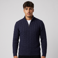 Sullivan | Men's Quarter Zip Cable Knit Jumper