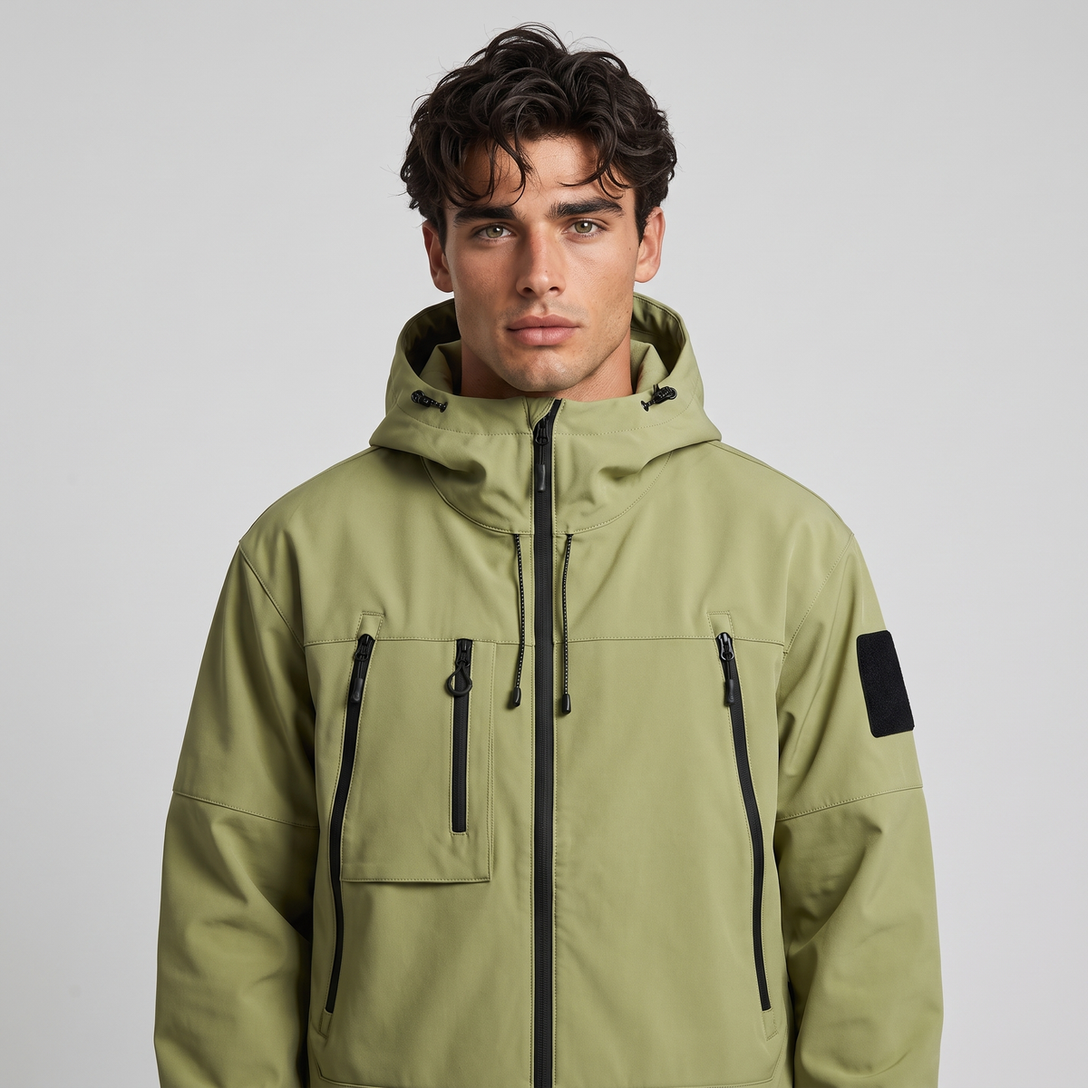 Joachim | Men's Softshell Jacket Hooded with Zip Pockets