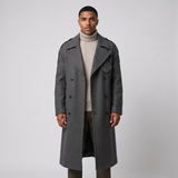 Redgrave | Men's Double-Breasted Wool-Blend Long Coat