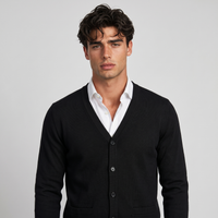 Finnian | Men's Button-Down V-Neck Cardigan