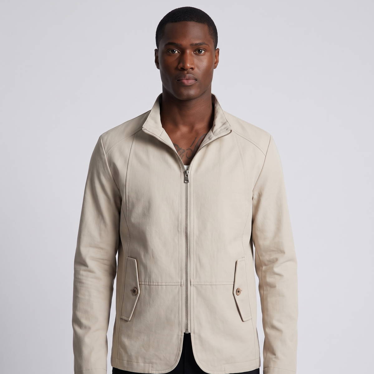 Gervase | Men's Full Zip Casual Jacket Stand Collar