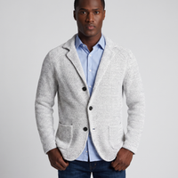 NOLA model wearing knit casual blazer