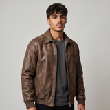 Clovis | Men's Lambskin Leather Jacket