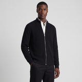 Rupert | Men's Full-Zip Ribbed Jumper Stand Collar Relaxed Fit