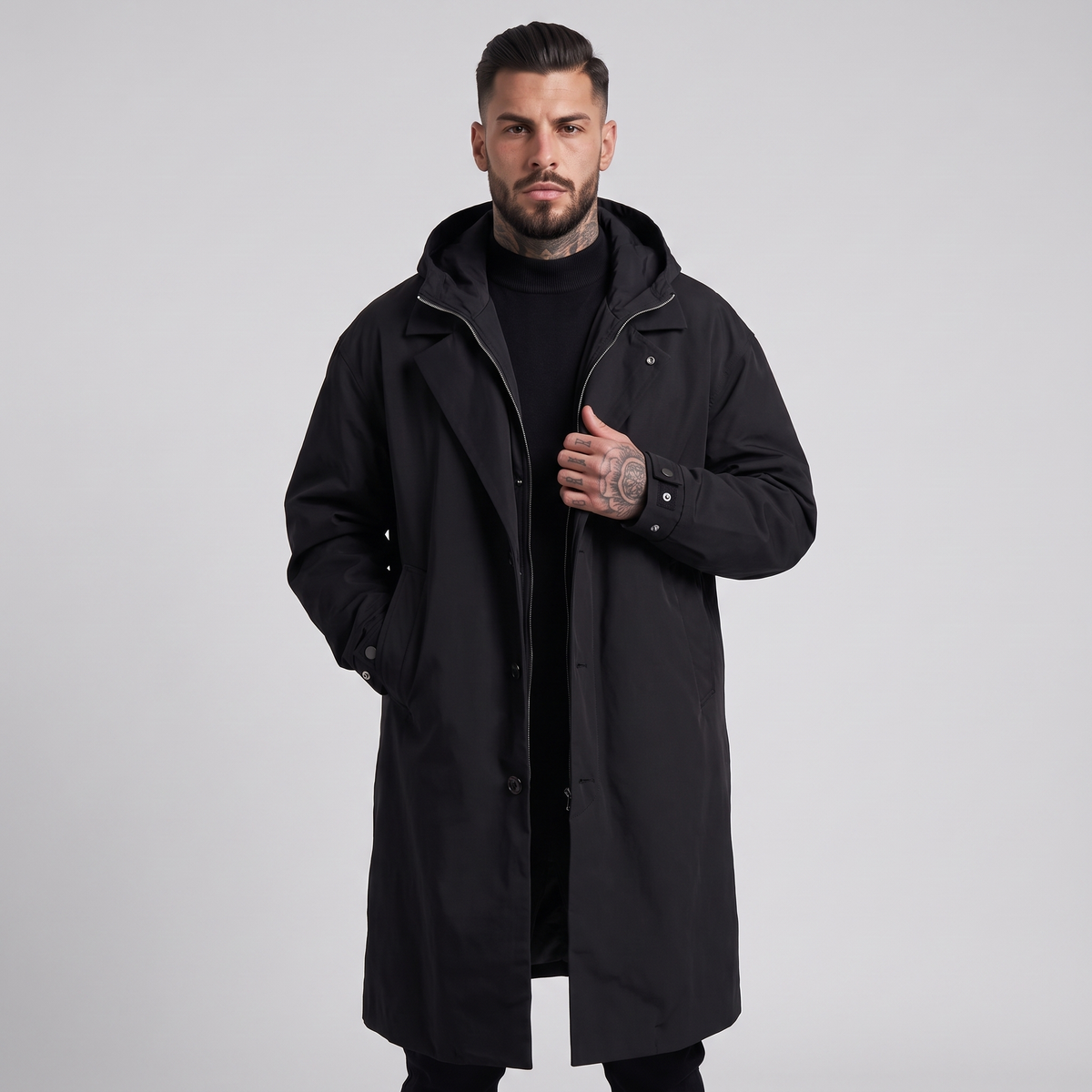 Salisbury trench coat black