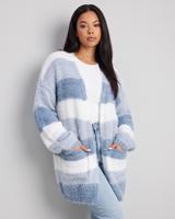 Orlaith | Women's Oversized Open Front Cardigan Light Blue