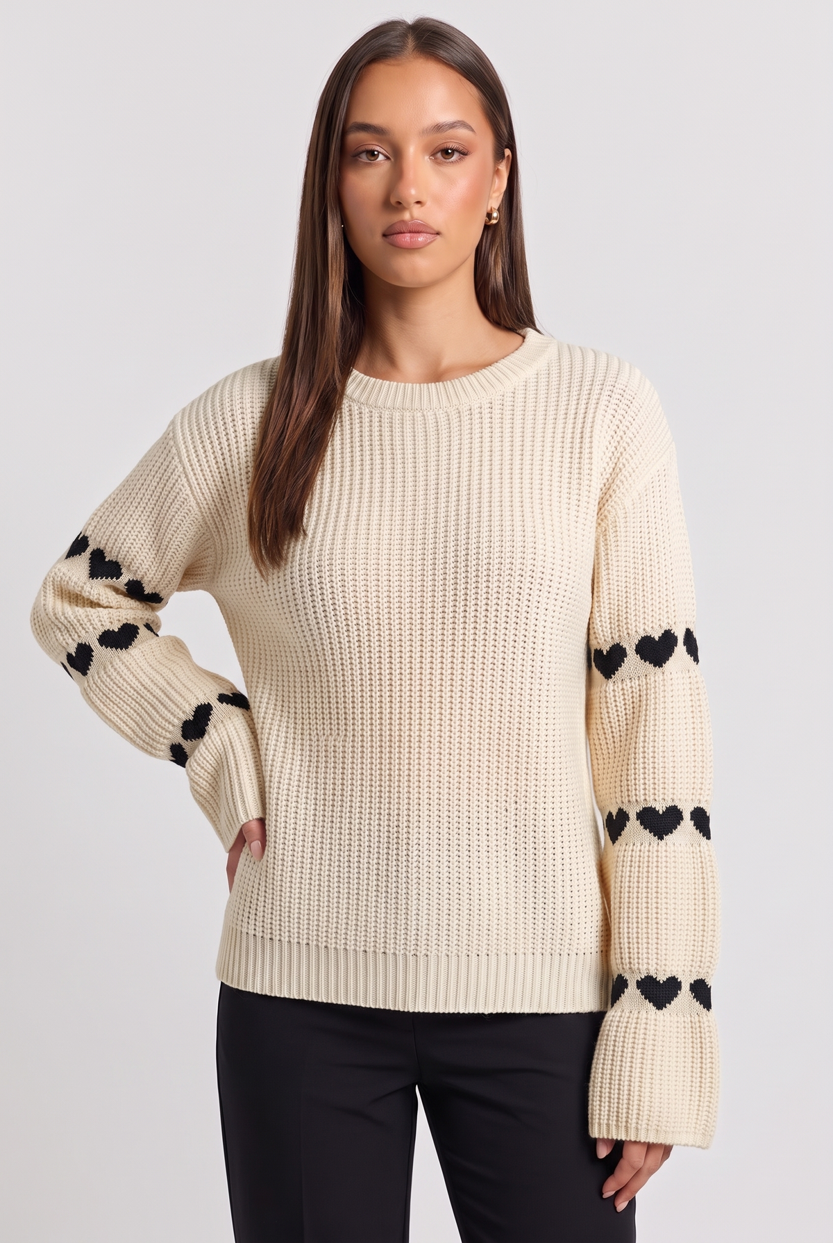 Imelda jumper black apricot