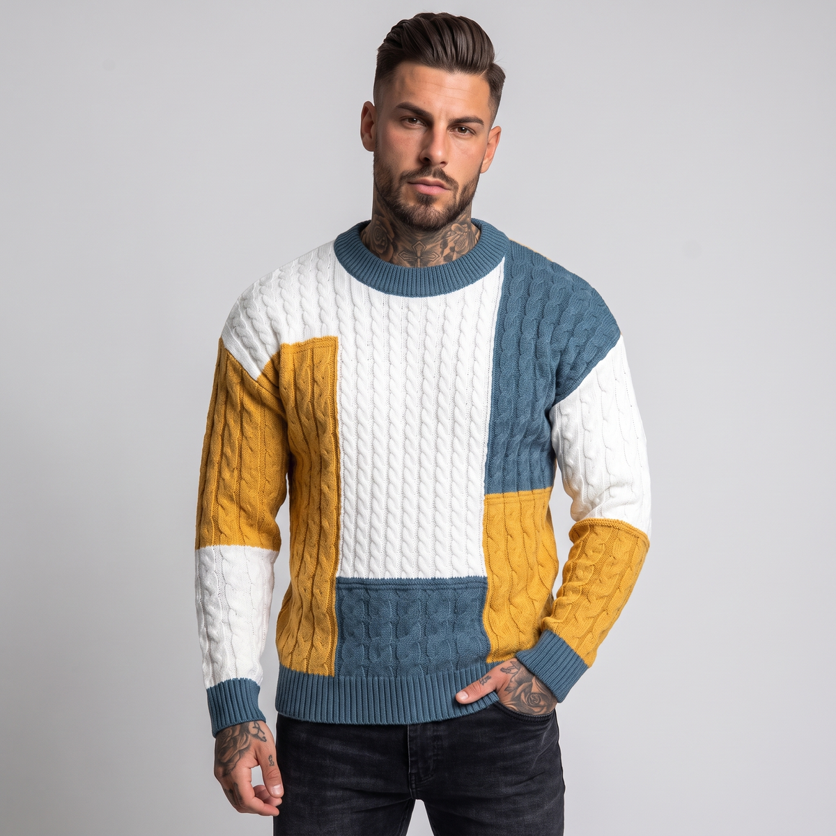 Roderick jumper blue yellow