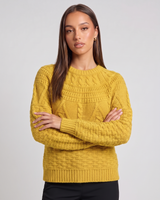 Immacolata | Women's Crewneck Cable Knit Drop Shoulder Jumper