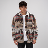 Eilert | Men's Brown and Beige Button-Down Casual Jacket