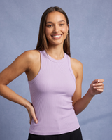 Kiki | Ribbed Racer Tank Top