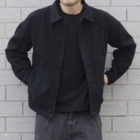 Fulke | Men's Button-Down Jacket Black
