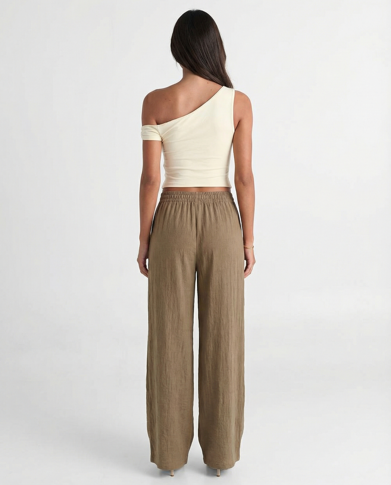 Julia | linen wide leg pants