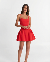 Georgina | Square Neck Voluminous Mini Dress